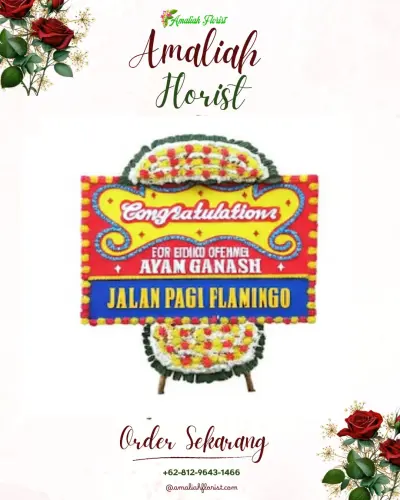 Bunga Papan Congratulation di Banding